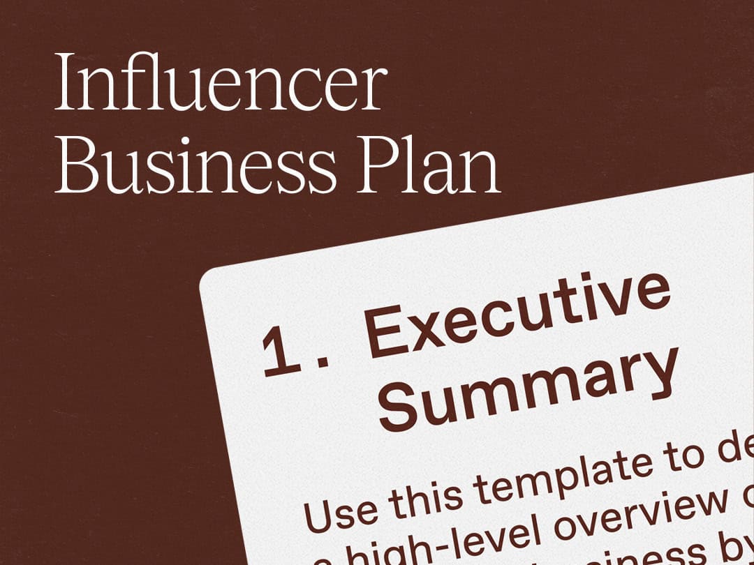 instagram influencer business plan