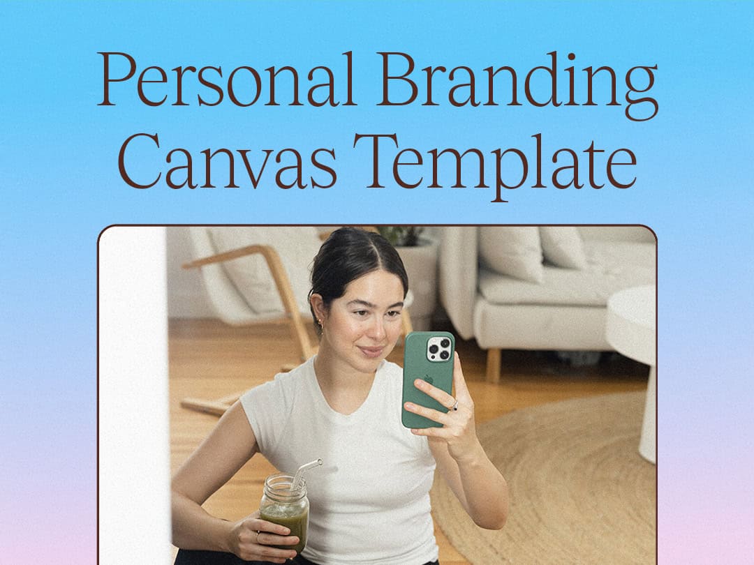 Free Personal Branding Canvas Template - The Leap